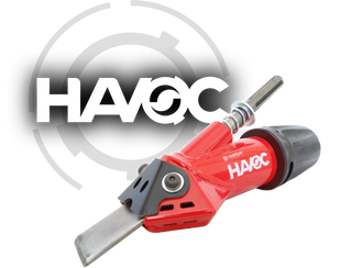 HAVOC - Dust removal shroud with vacuum adapter